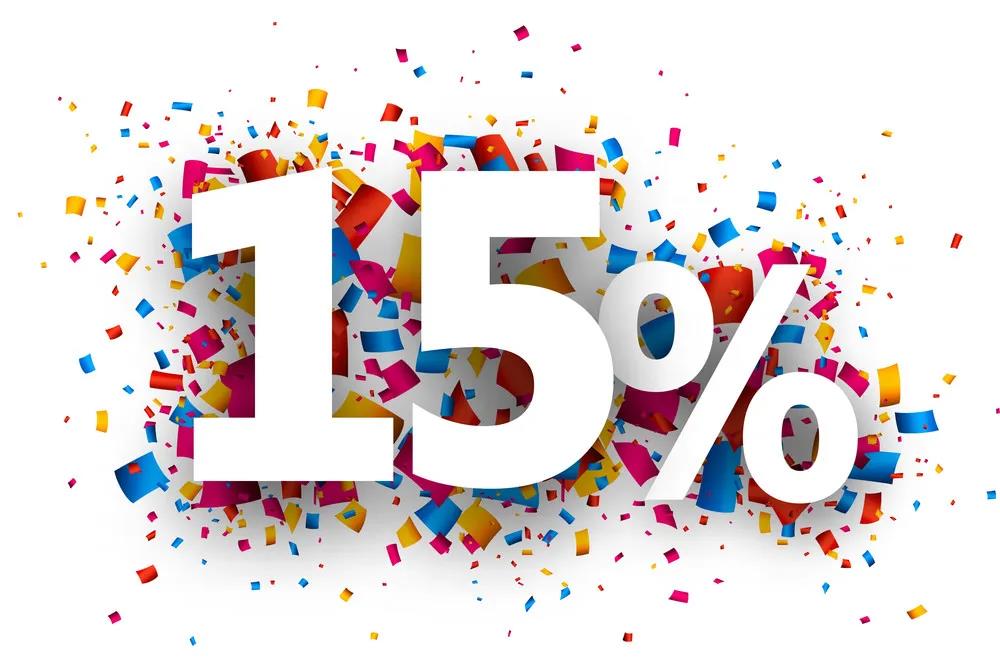 Скидка 15% на все!