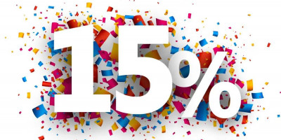 Скидка 15% на все!