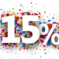Скидка 15% на все!